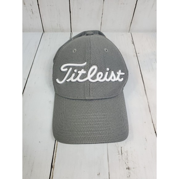 Titleist Pro V1 FJ Fitted Hat Cap Mens M/L Gray Golf Outdoors Nice Mesh - Picture 1 of 13